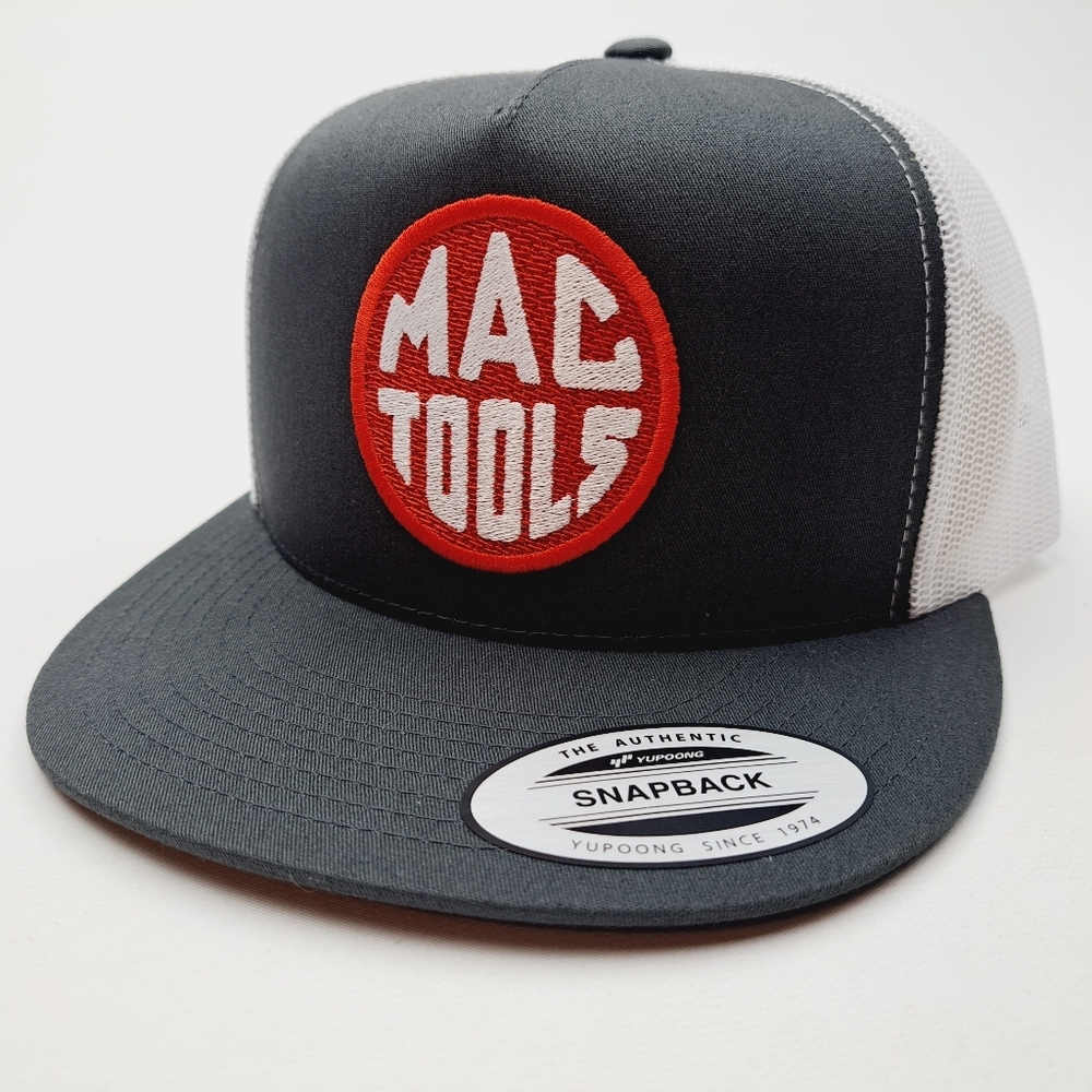 MAC Tools Flat Bill Trucker Embroidered Patch Mesh Snapback Cap Hat…